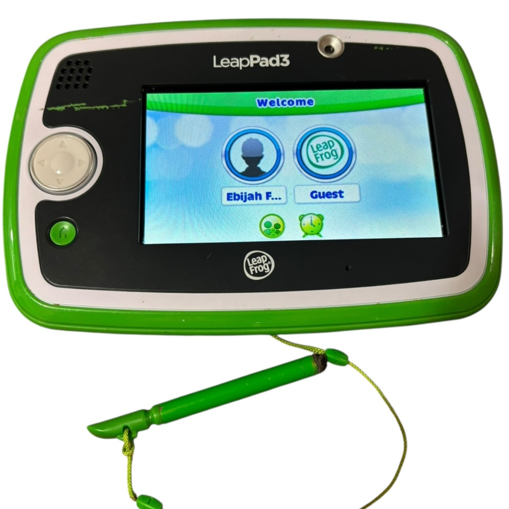 LeapFrog LeapPad 3 Kids Learning Tablet Green Tested & Working W/O Charger - Picture 2 of 6
